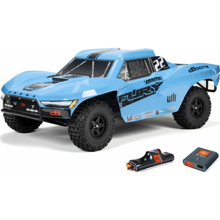 1/10 FURY MEGA 550 2WD Short Course Truck RTR with Battery & Charger, Blue