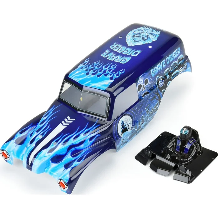 1/10 Grave Digger Ice (Blue) Painted Body Set: LMT - Image 2