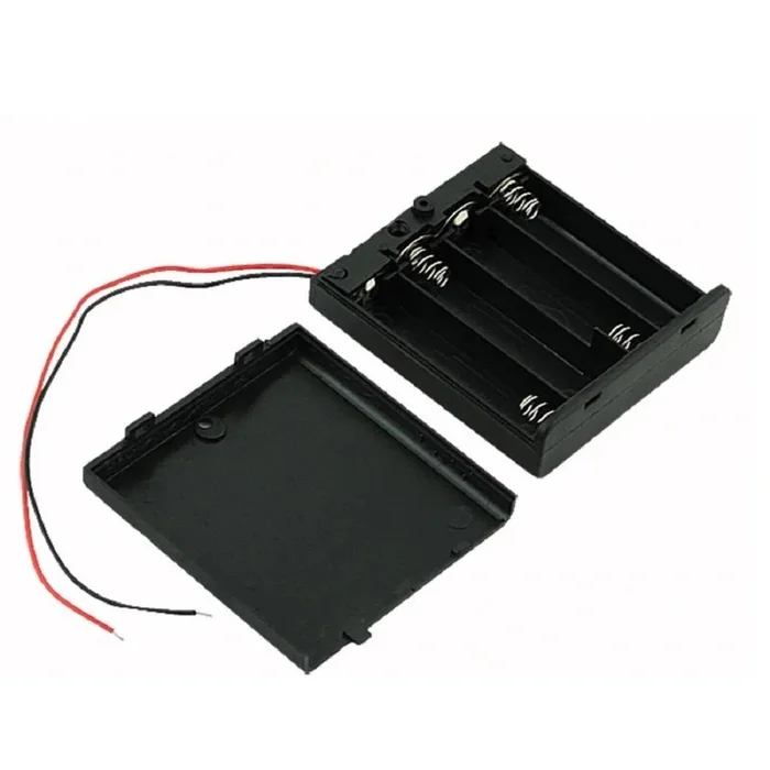 1.5V AAA battery holder with cover and On/Off Switch