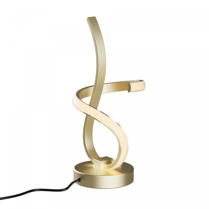 16 Golden Swirl LED Table Lamp | Lampe de table DEL de 16po dore avec motif torsad