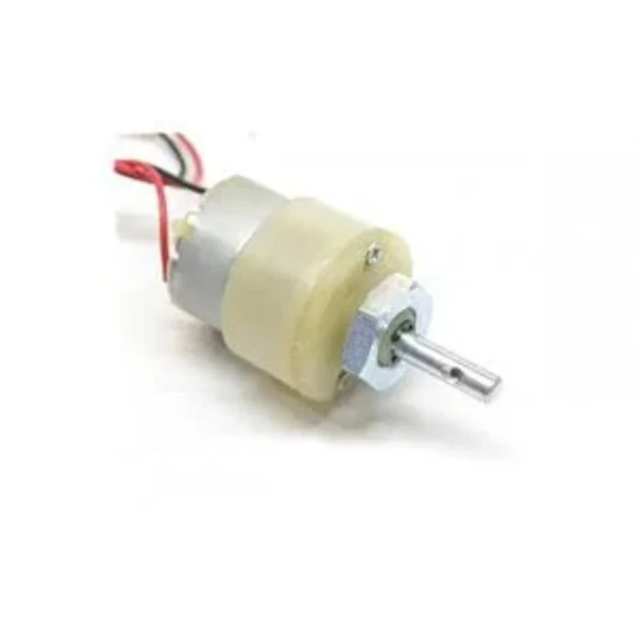 200 RPM 12v DC Center Shaft Gear Motor (with clamp)