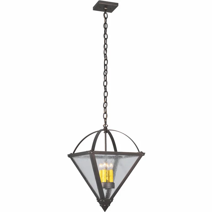 2nd Ave. 107102 Pyramid Traditional Mahogany Bronze Drop Lighting Fixture