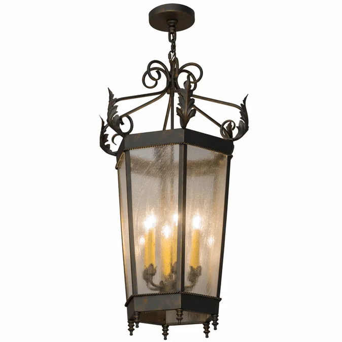 2nd Ave. 117522 Regency Traditional French Bronze Outdoor Hanging Pendant Light
