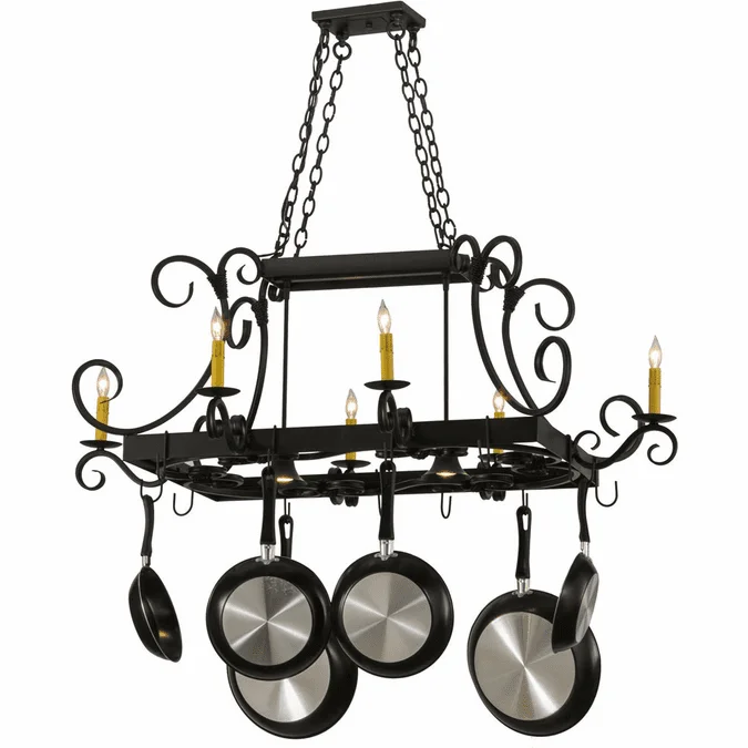 2nd Ave. 195226 Caiden Traditional Blackwash Pot Rack