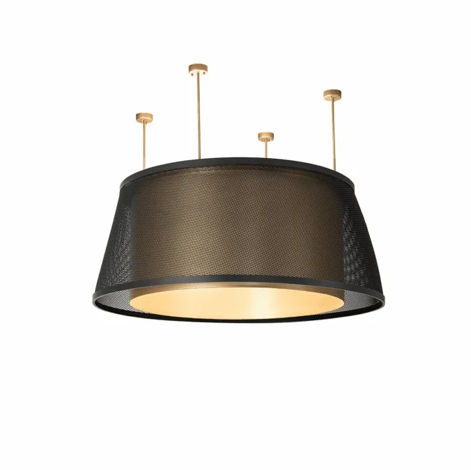 2nd Ave. Lighting 275011 Cilindro Contemporary Gold Metallic / Flat Black LED Home Ceiling Lighting