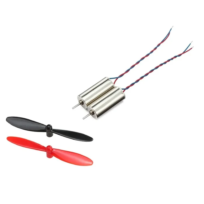 2Pcs DC 3.7V 8520 8.5x20mm Micro Coreless Motor With 2Pcs 55mm Propeller High Speed Mini Drones