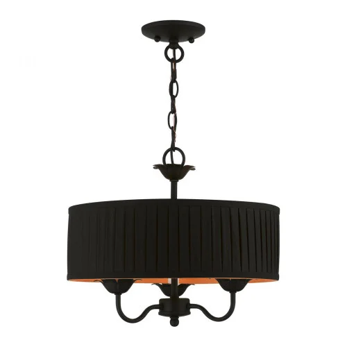 3 Light Black Pendant Chandelier (108|41863-04)
