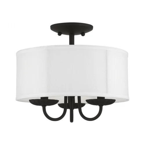 3 Light Black Semi-Flush Mount (108|42987-04)