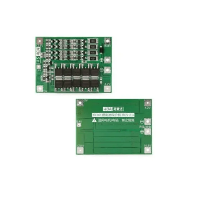 3 Series 40A 18650 Lithium Battery Protection Board 11.1V 12.6V with Balance - Image 2