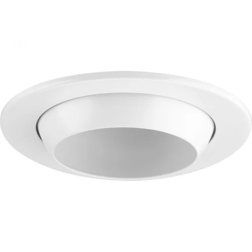 4” Satin White Recessed Eyeball Trim for 4” Housing (P804N series) (149|P804003-028)