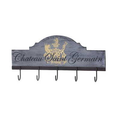 5-Hook Coat Rack in Green (45|COAT004)