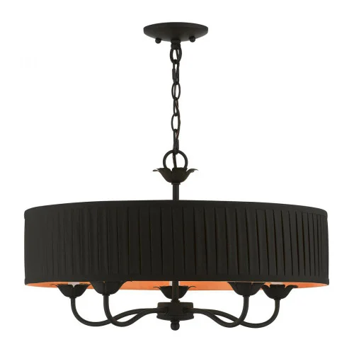 5 Light Black Pendant Chandelier (108|41865-04)
