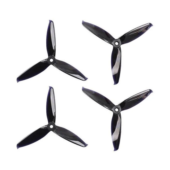 5152(5.1X5.2) Tri Blade Flash Propellers 2CW+2CCW 2 Pair-Black