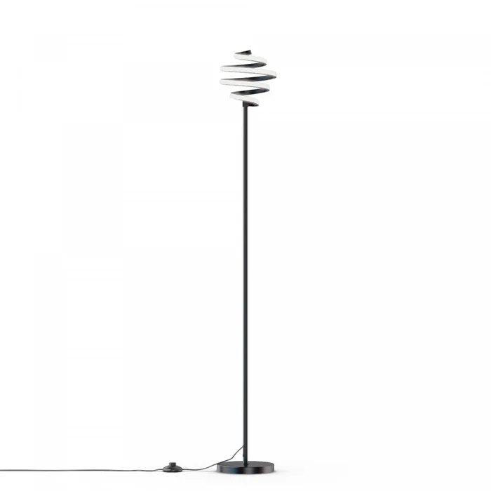 59 Matte Black Spiral LED Floor Lamp |Lampe pied en spirale DEL de 59po noir mat