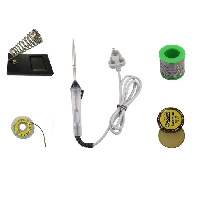 6 in1 Electric Soldering Iron Kit 25 Watt Welding Stick Set
