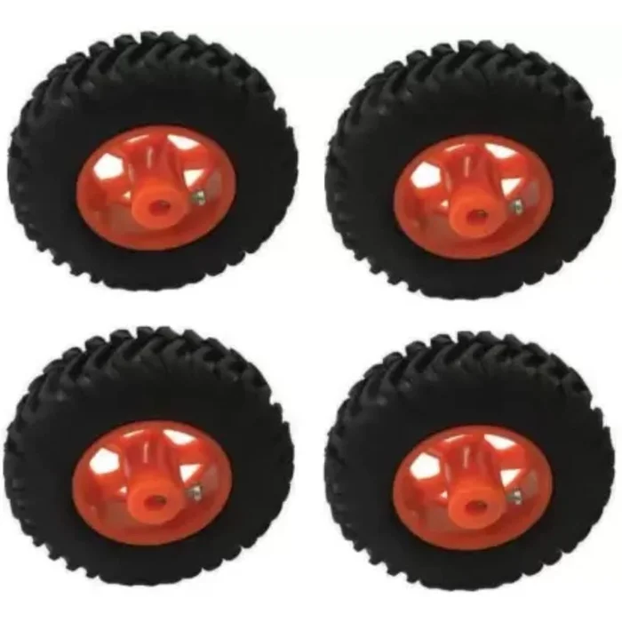 8×2.5cm Red Motor Wheels Educational Electronic Educational Electronic Hobby Kit