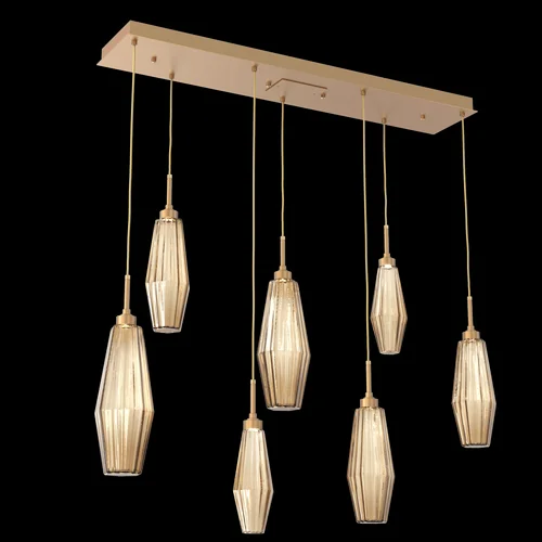 Aalto Linear 7pc Multi-Pendant (1289|PLB0049-07-NB-RB-C01-L3)
