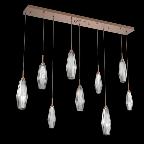 Aalto Linear 9pc Multi-Pendant (1289|PLB0049-09-BB-RS-C01-L3)
