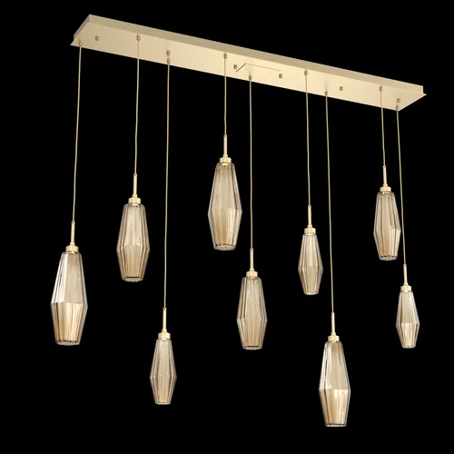 Aalto Linear 9pc Multi-Pendant (1289|PLB0049-09-GB-RB-C01-L3)