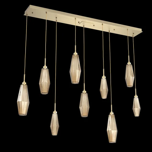 Aalto Linear 9pc Multi-Pendant (1289|PLB0049-09-HB-RB-C01-L3)