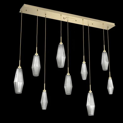 Aalto Linear 9pc Multi-Pendant (1289|PLB0049-09-HB-RS-C01-L1)