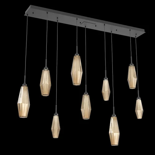 Aalto Linear 9pc Multi-Pendant (1289|PLB0049-09-MB-RB-C01-L3)