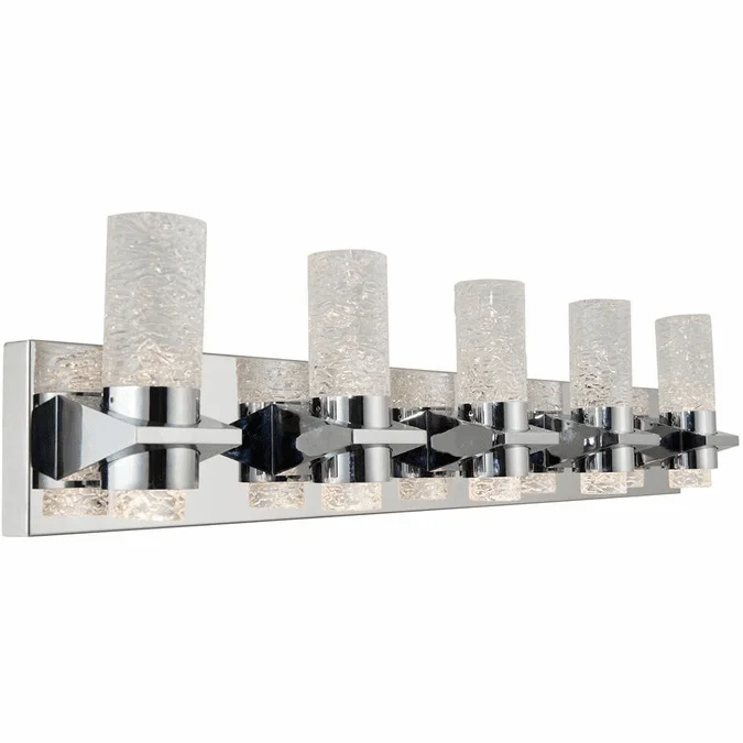 Abra 20075WV-CH Krypton Modern Chrome LED 5-Light Bathroom Lighting