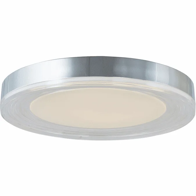 Abra 30045FM-CH-Waves Waves Contemporary Chrome LED 20″ Ceiling Light