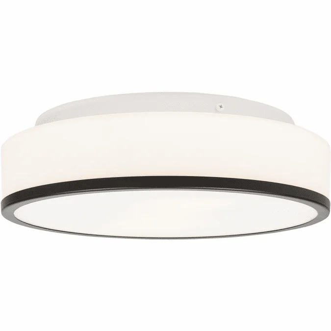 Access 20671LEDDLP-MBL/OPL Aero Modern Matte Black Ceiling Light Fixture