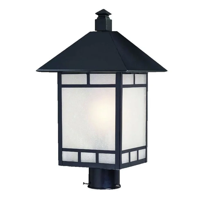 Acclaim Artisan 1-Light Outdoor Post Mount – Matte Black – 9027BK