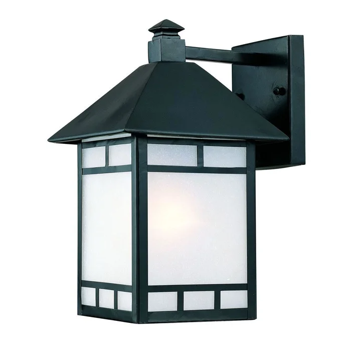 Acclaim Artisan 1-Light Outdoor Wall Light – Matte Black – 9012BK