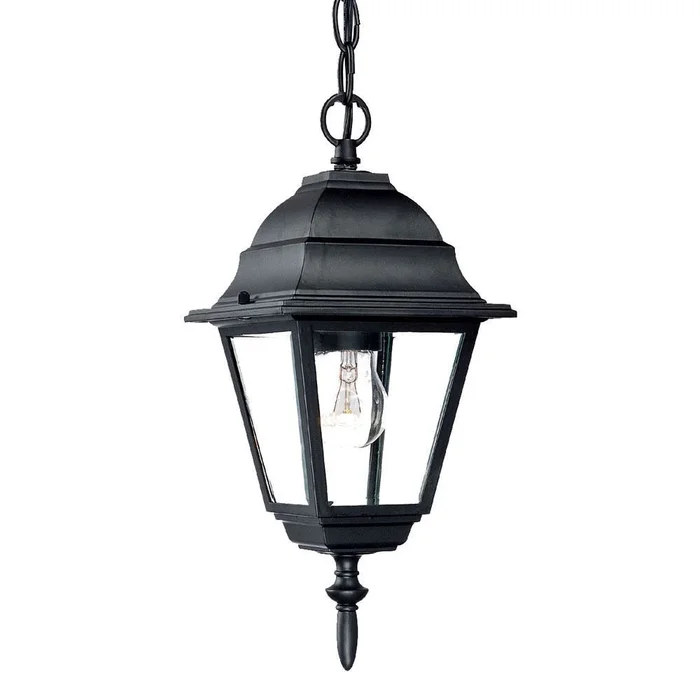 Acclaim Builder’s Choice 1-Light Outdoor Hanging Lantern – Matte Black – 4006BK