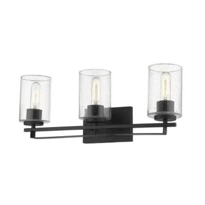 Acclaim Gemma 3-Light Bath Vanity Light – Matte Black – IN41452BK
