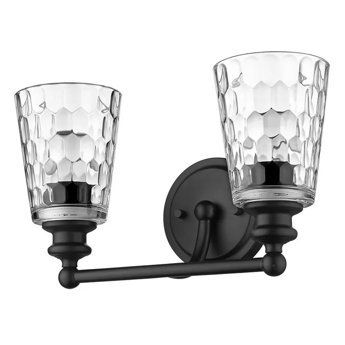 Acclaim Mae 2-Light Bath Vanity Light – Matte Black – IN40021BK