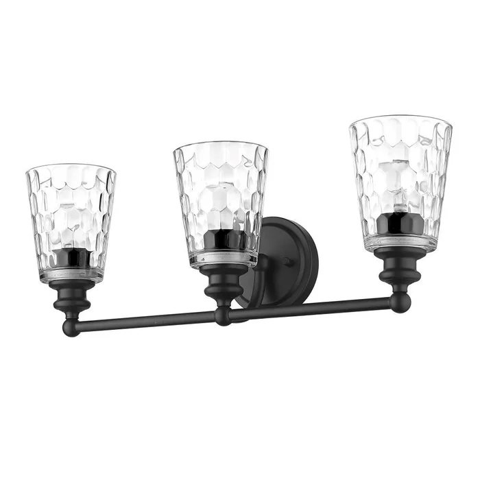 Acclaim Mae 3-Light Bath Vanity Light – Matte Black – IN40022BK