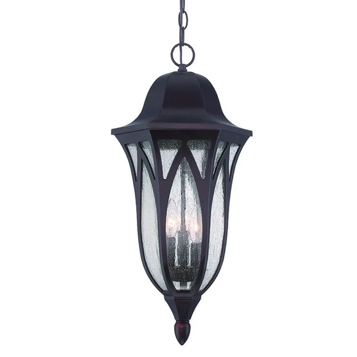 Acclaim Milano 3-Light Outdoor Hanging Lantern – Architectural Bronze – 39826ABZ