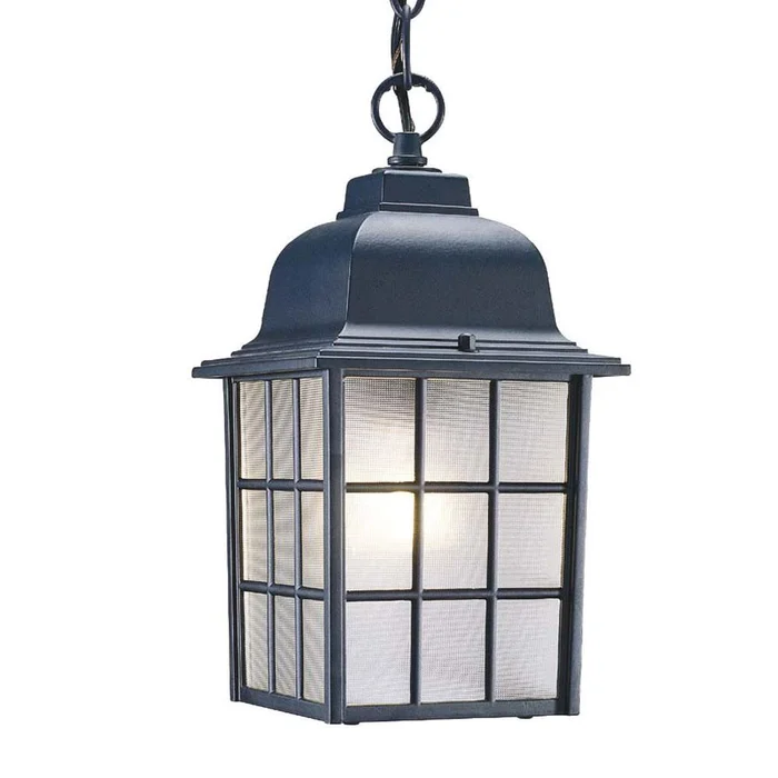 Acclaim Nautica 1-Light Outdoor Hanging Lantern – Matte Black – 5306BK