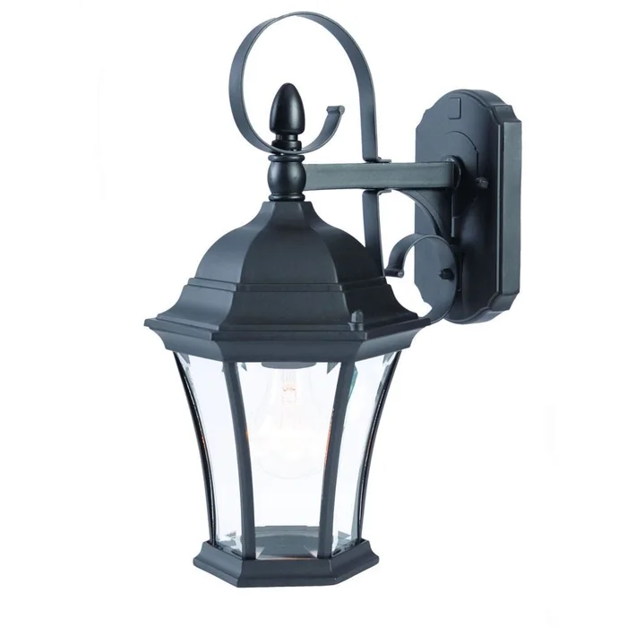 Acclaim New Orleans 1-Light Outdoor Wall Light – Matte Black – 5423BK