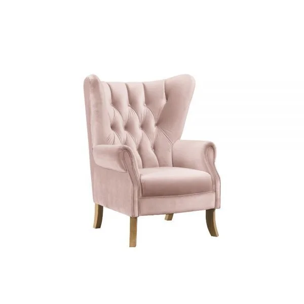 ACME Adonis Accent Chair in Blush Pink Velvet 59516 EST SHIP TIME APPX 4 WEEKS