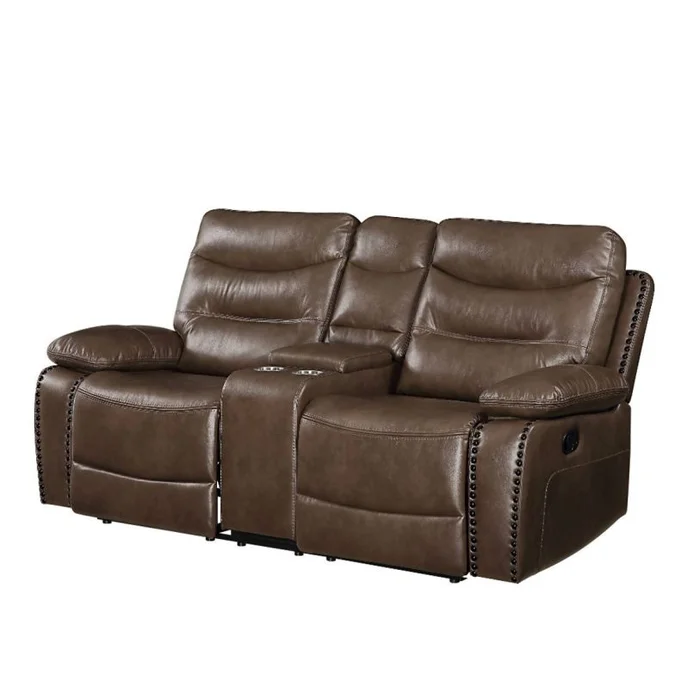 Acme Furniture Aashi Loveseat in Brown 55421 EST SHIP TIME APPX 4 WEEKS