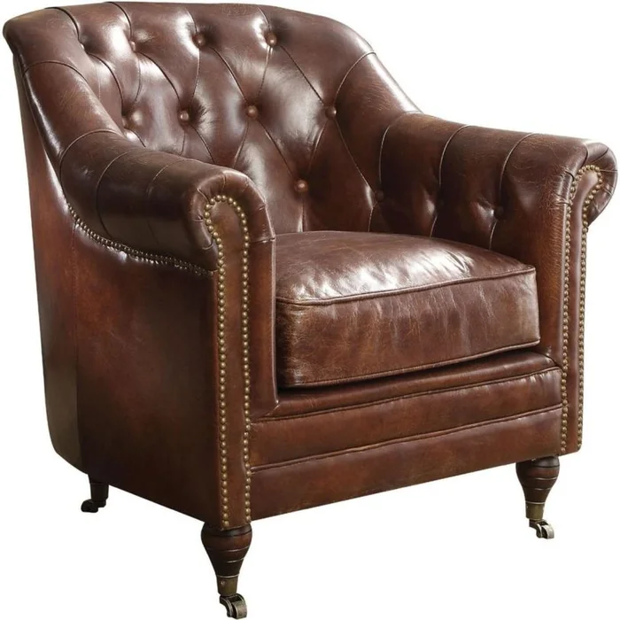 Acme Furniture Aberdeen Chair in Dark Brown 53627 EST SHIP TIME APPX 4 WEEKS