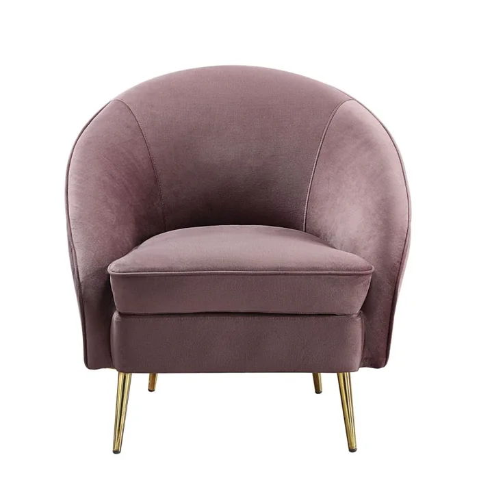 Acme Furniture Abey Chair in Pink Velvet LV00206 EST SHIP TIME APPX 4 WEEKS