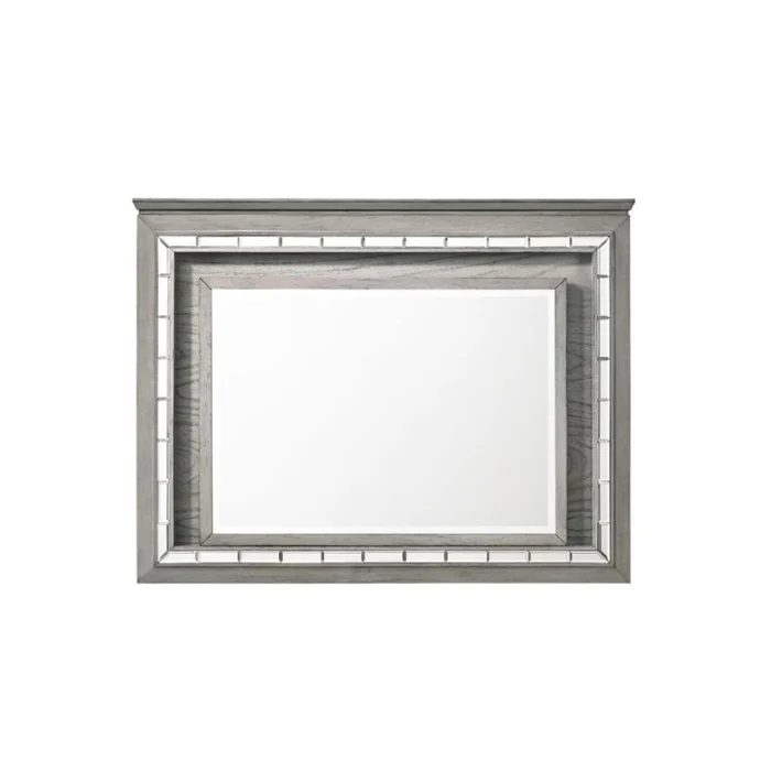 Acme Furniture Antares Mirror in Light Gray Oak 21824 EST SHIP TIME APPX 4 WEEKS