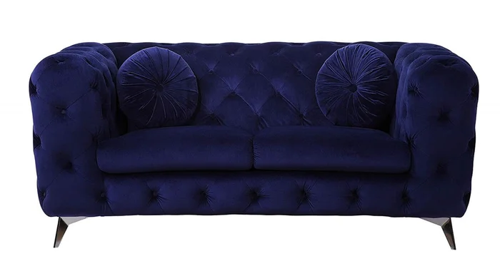 Acme Furniture Atronia Loveseat in Blue 54901 EST SHIP TIME APPX 4 WEEKS