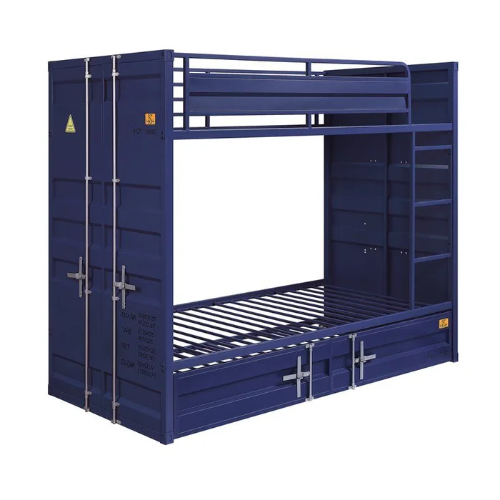 Acme Furniture Cargo Full/Full Bunk Bed in Blue 37905 EST SHIP TIME APPX 4 WEEKS