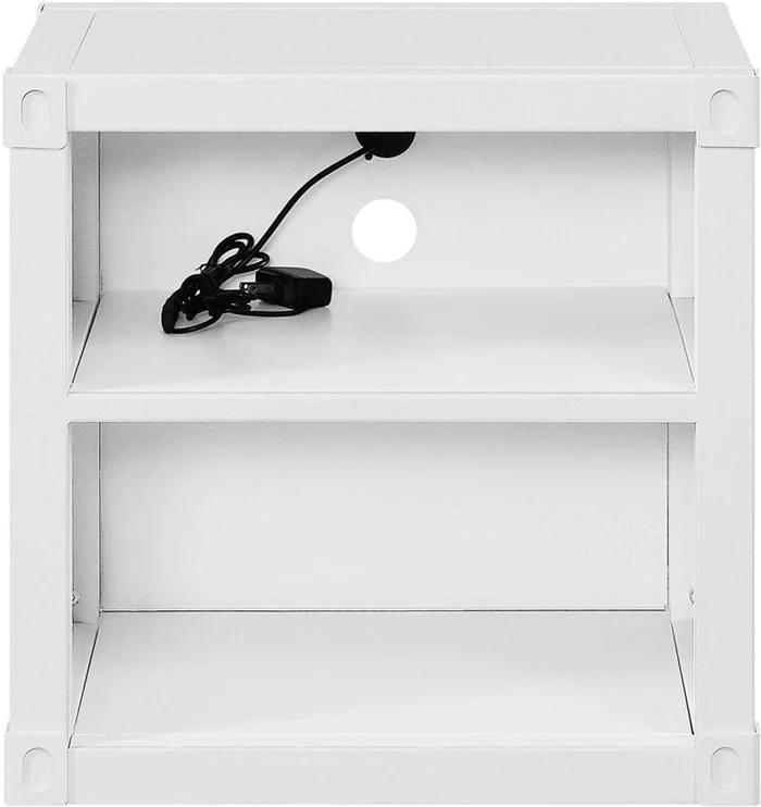 Acme Furniture Cargo Nightstand in White 35907 EST SHIP TIME APPX 4 WEEKS