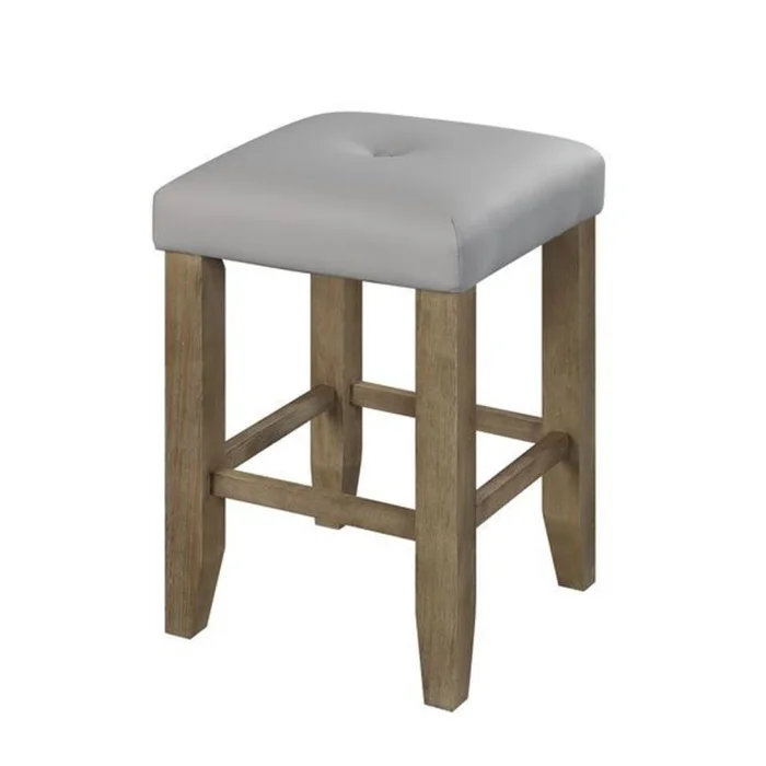 Acme Furniture Charnell Counter Height Stool (Set of 2) in Oak DN00552 EST SHIP TIME APPX 4 WEEKS