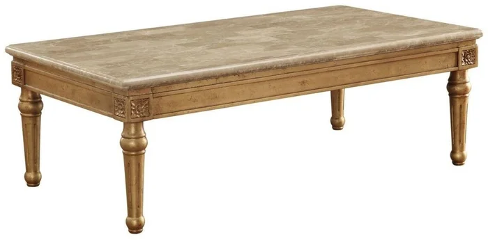 Acme Furniture Daesha Coffee Table in Marble/Antique Gold 81715 EST SHIP TIME APPX 4 WEEKS