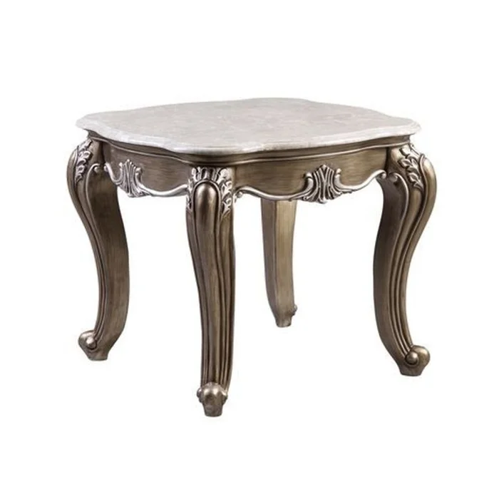 Acme Furniture Elozzol End Table in Antique Bronze LV00303 EST SHIP TIME APPX 4 WEEKS