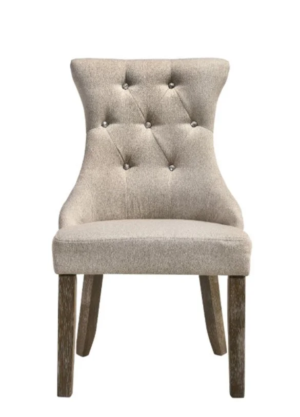 Acme Furniture Gabrian Dining Chair (Set of 2) in Reclaimed Gray 60173 EST SHIP TIME APPX 4 WEEKS